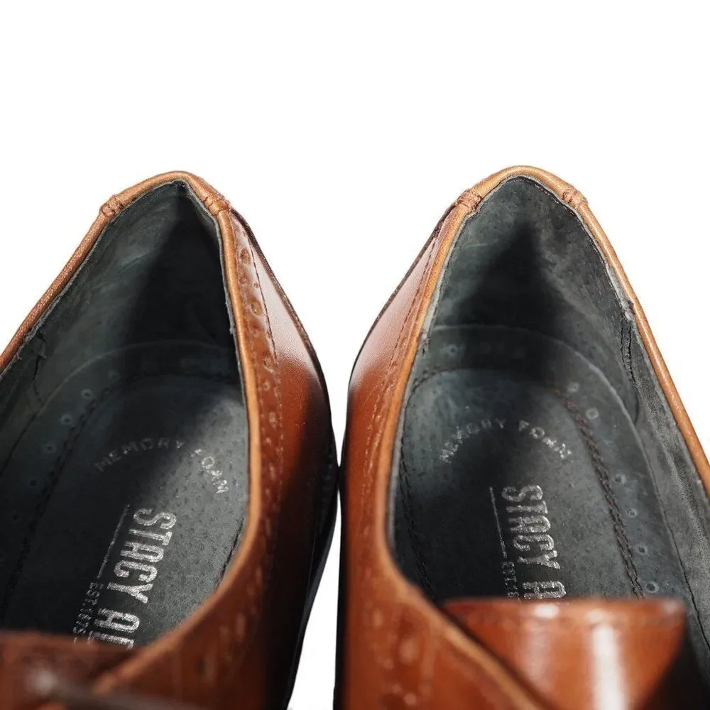 Stacy Adams Dickinson Cap Toe Oxfords Men's 7.5 Tan Brown 24956-221‎